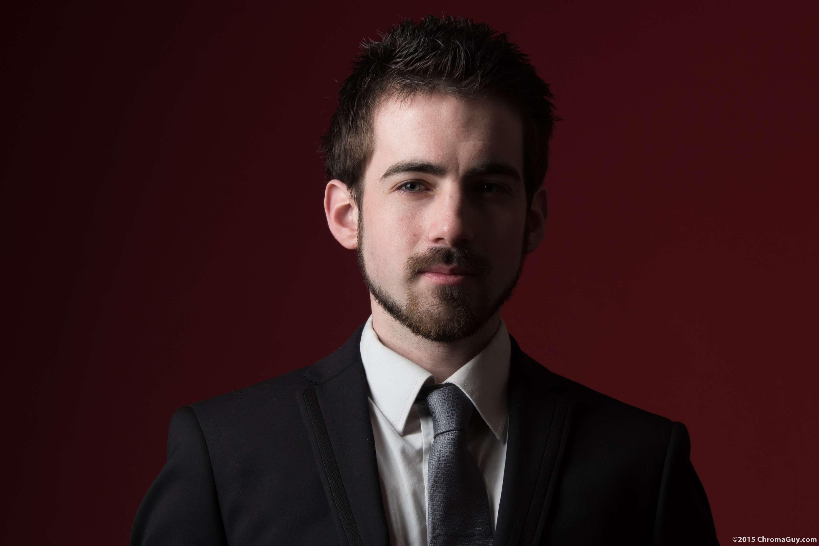 Man wearing suit and tie