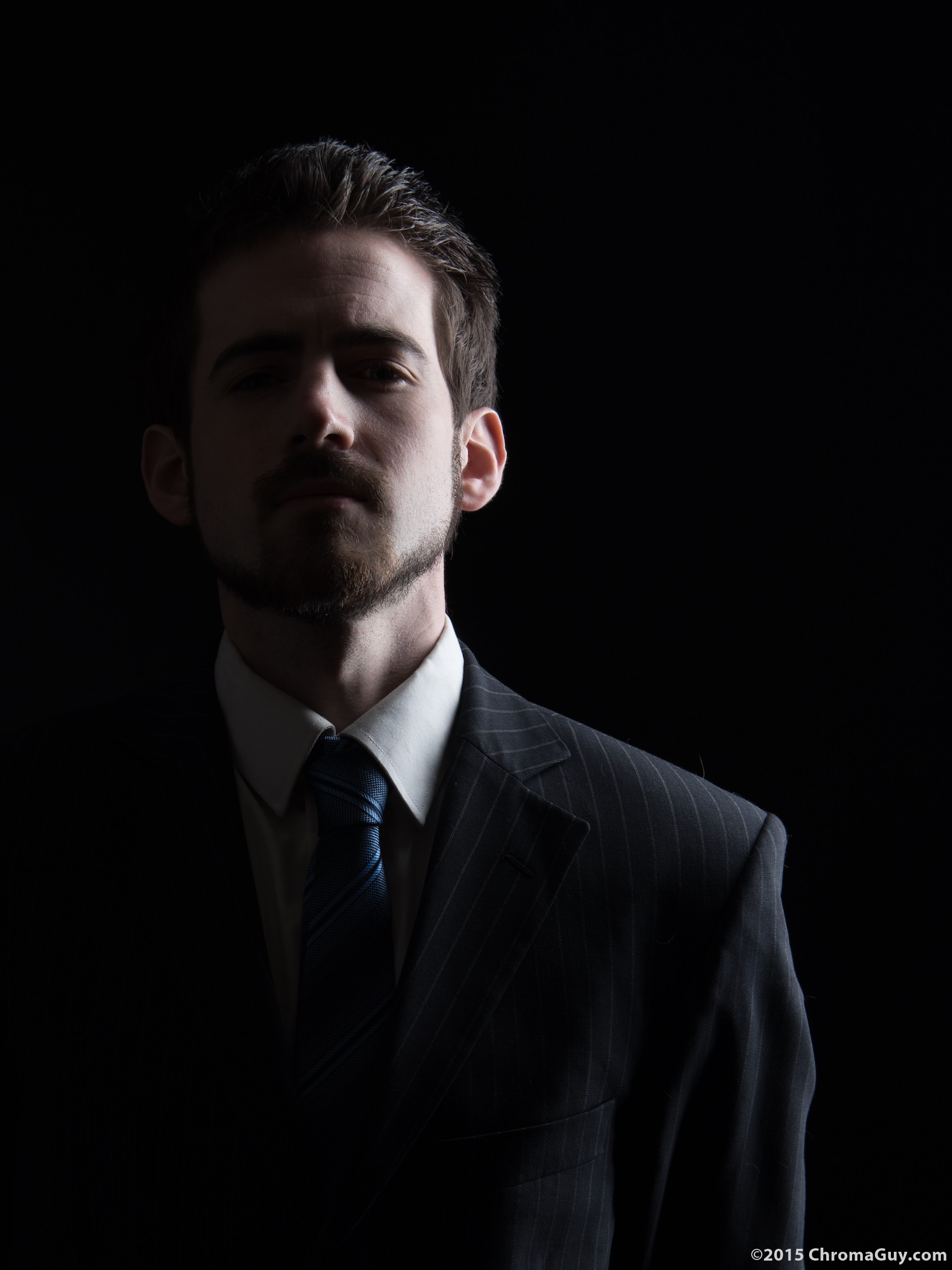 Man wearing suit and tie