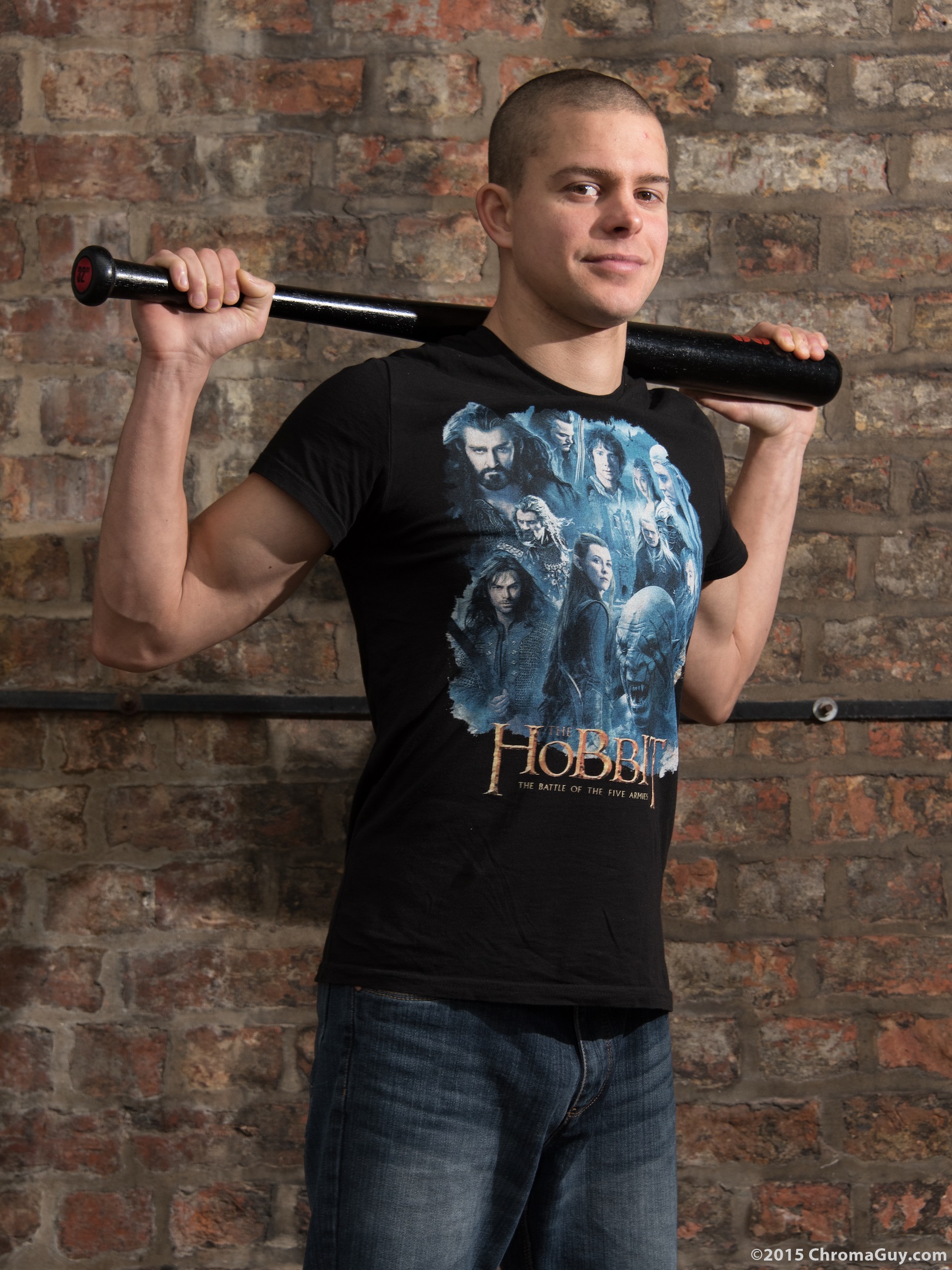 Guy with baseball bat