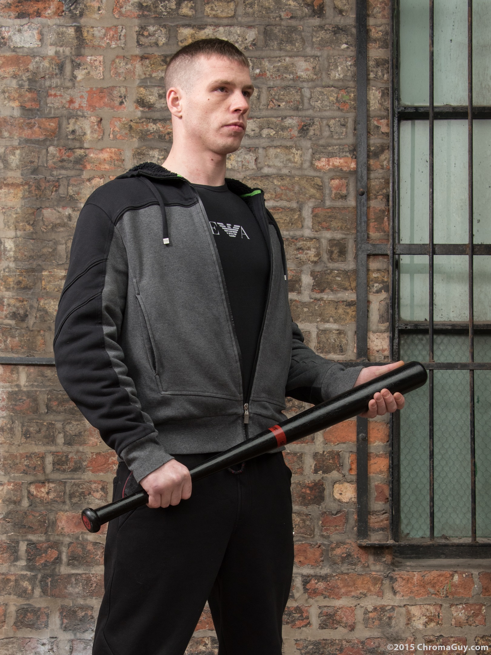 Threatening with baseball bat